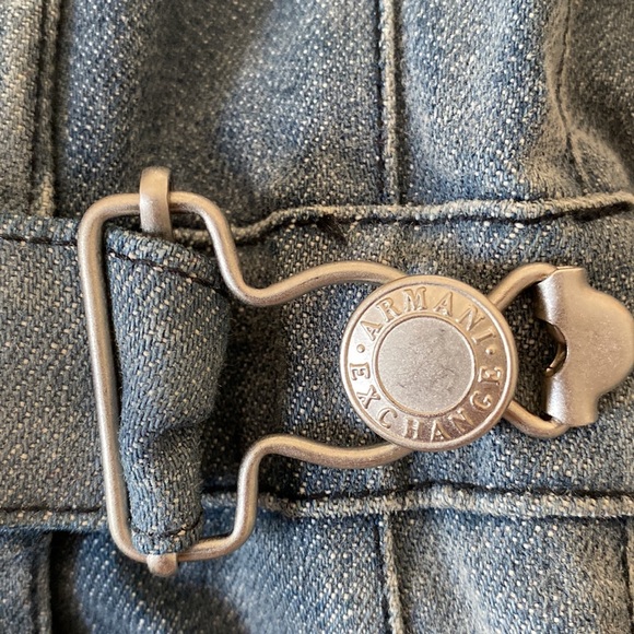 Vintage Armani Exchange Vintage Fitted Denim Jacket - Picture 3 of 6
